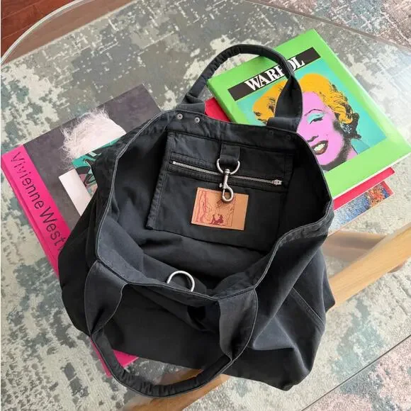 Martine Rose Reversible Bondage Cotton Tote Bag